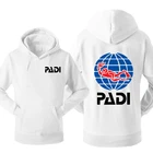 Мужской пуловер Padi с принтом логотипа на заказ, модная мужская толстовка с длинным рукавом, Мужская свободная удобная одежда с капюшоном, распродажа