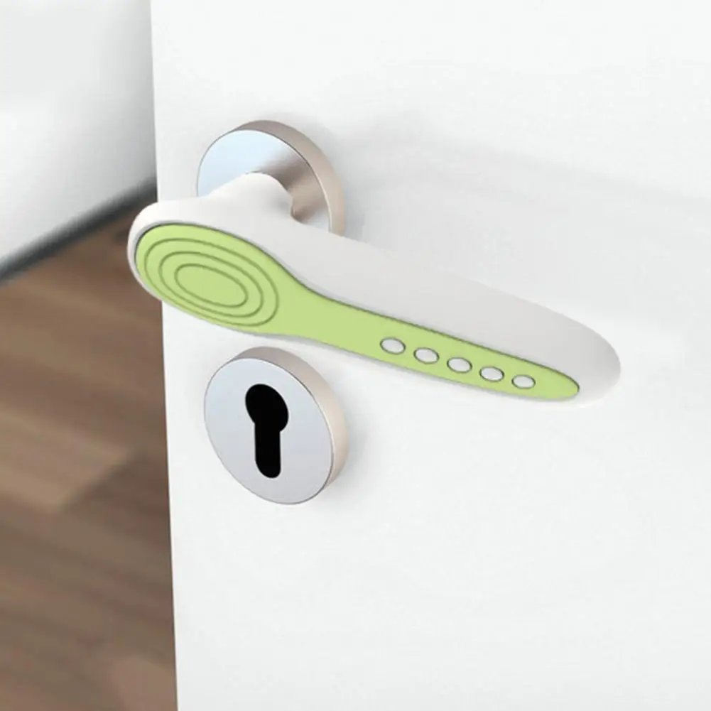 

Silicone Anti Collision Door Handle Protector Covers Baby Home Safety Decor Rubber Static Door Buffer Wall Protectors Baby Care