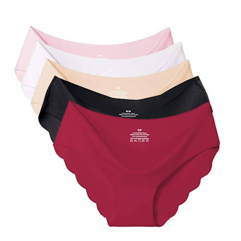 

Комплект бесшовных трусиков для женщин, удобное нижнее белье, модные трусы с низкой посадкой, пикантное нижнее белье, 5 шт./упаковка