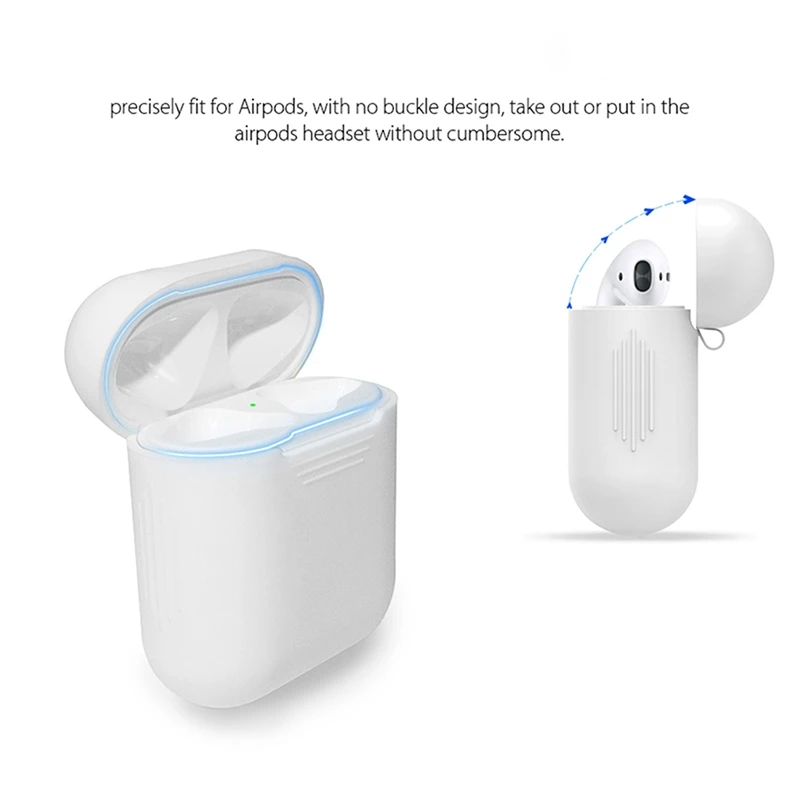 Чехол с заглушкой для наушников Bluetooth чехол беспроводных Apple AirPods 1/2 веревка