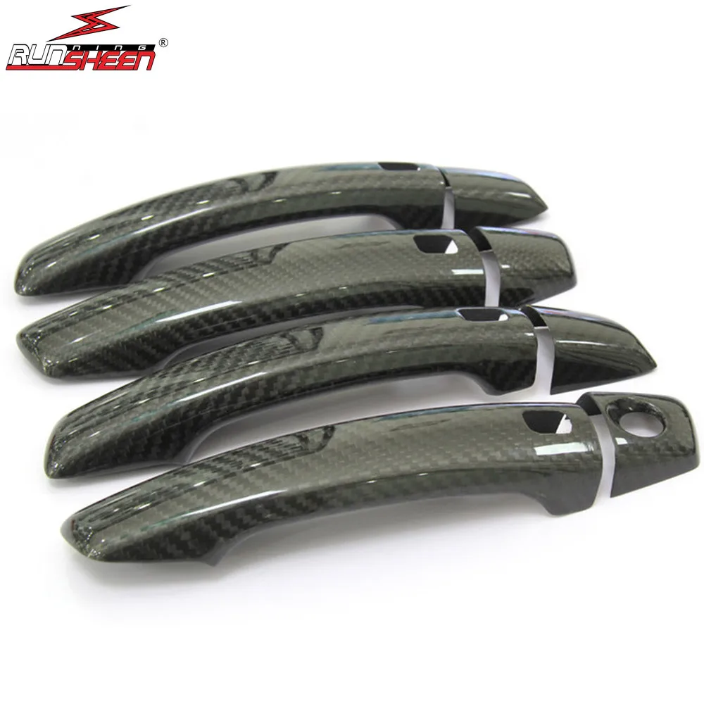 Автомобильные аксессуары углеродное волокно ручка для автомобильной двери