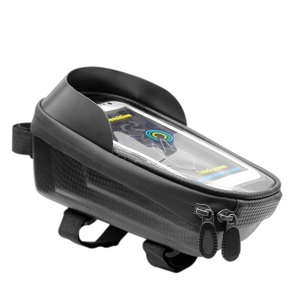 

Bicycle Front Top Tube Frame Bag Three-point Fixation Touch Screen Surface MTB Road Bike Waterproof Phone Holder Case Bicycle