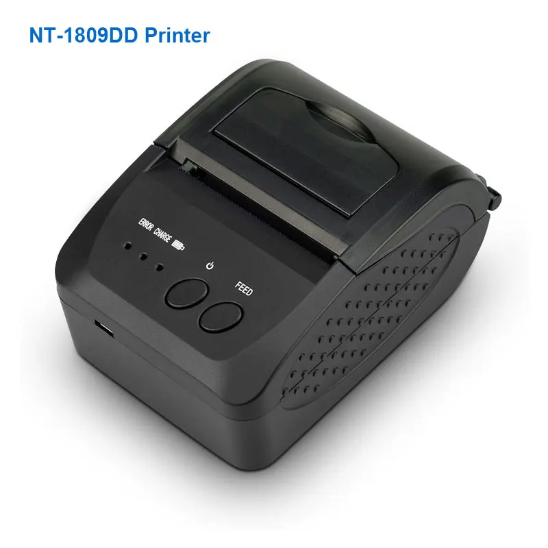 1809DD Printer NETUM 58 мм Bluetooth Термальный чековый принтер с бумагой чехол для переноски на талии для Android IOS Iphone ipad ESC/POS NT-1809DD - Цвет: 1809DD Printer