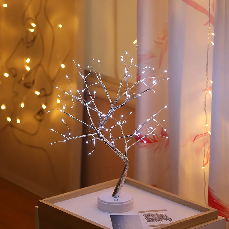 Креативный подарок ко Дню Святого Валентина Светодиодный светильник для дерева праздничный украшения для спальни подарок детский ночник настольная лампа