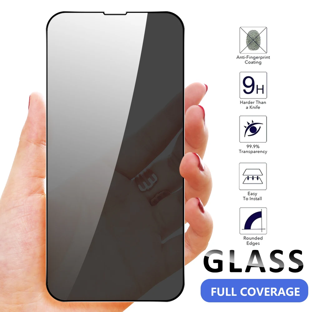 

Privacy Tempered Glass For iPhone 13 12 11 Pro Max Anti Spy Screen Protector For iPhone 13 Pro Max 13Pro 13 Mini Protective Film