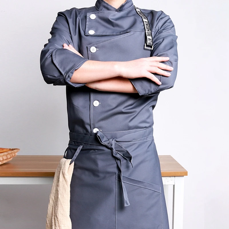 Long Sleeve Chef Uniform Kitchen Restaurant Cooking Clothes Bakery Catering Breathable Waiter Work Wear Jackets | Тематическая