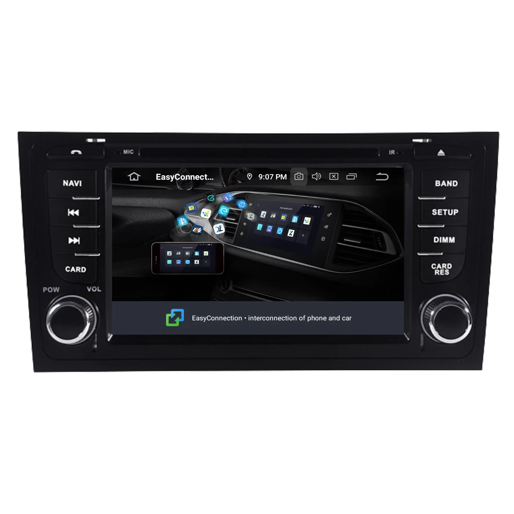 RoverOne Android 10 Car Multimedia Player For Audi A6 C5 4B S6 RS6 Autoradio Bluetooth DVD Radio Stereo GPS Navigation Sat Navi |