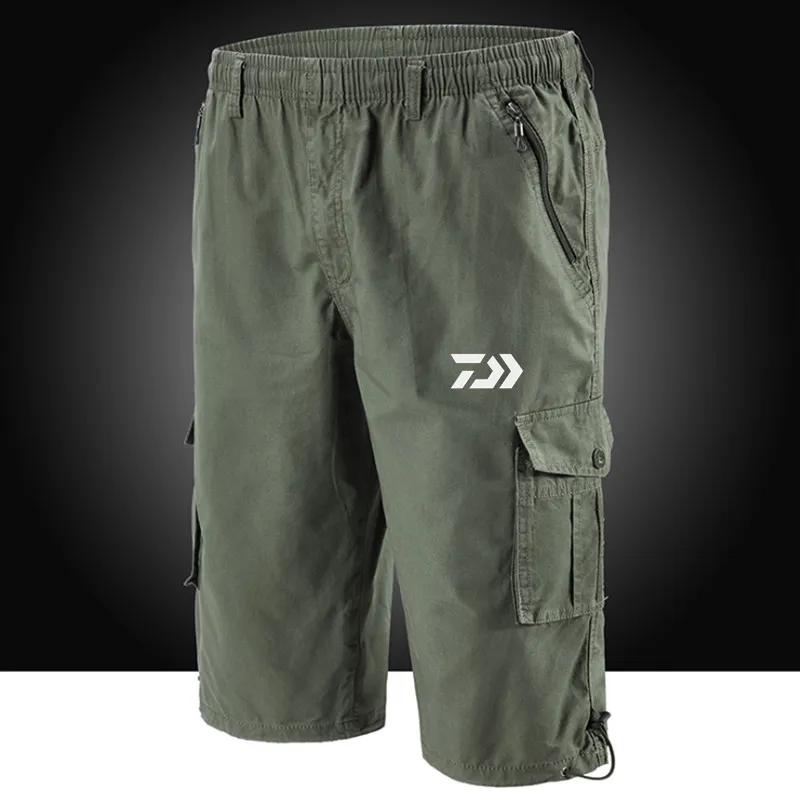Summer Fishing Shorts Daiwa Clothes Men Outdoor Sport Cropped Trousers Breathable Nython Quick Dry Cycling | Спорт и развлечения