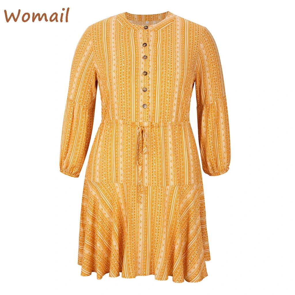 Женское богемное платье с цветочным принтом 2020 Вадим короткий рукав Ropa Mujer на