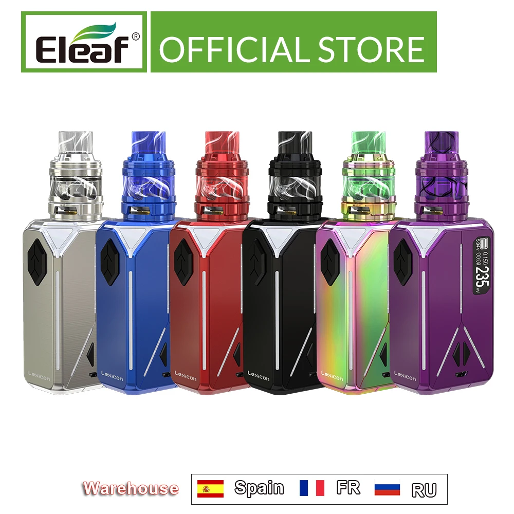 Оригинальный Eleaf Lexicon с ELLO Duro kit 6 5 мл HW M/HW N катушка коробка мод выход 235 Вт вейп