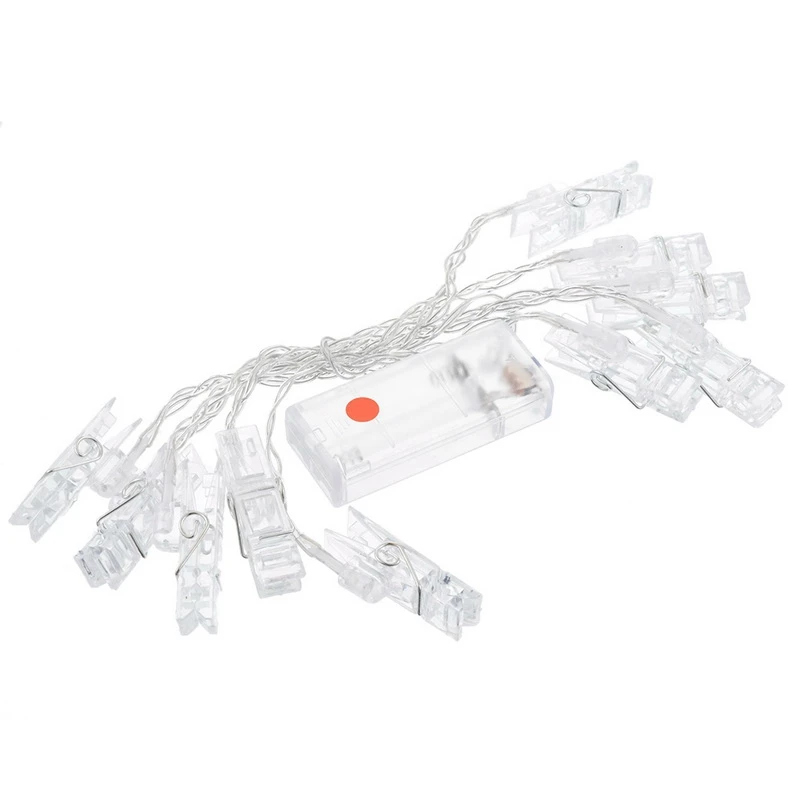 10/20 светодиодов для детской комнаты на батарейках с зажимом фото гирлянда