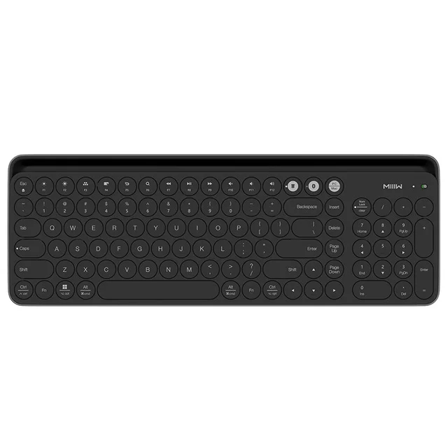Black Оригинальная Двухрежимная клавиатура Xiao mi iiw с Bluetooth MWBK01, 104 клавиш, 2,4 ГГц, многофункциональная система, совместимая с mi, Беспроводная портативная клавиатура - Цвет: Black