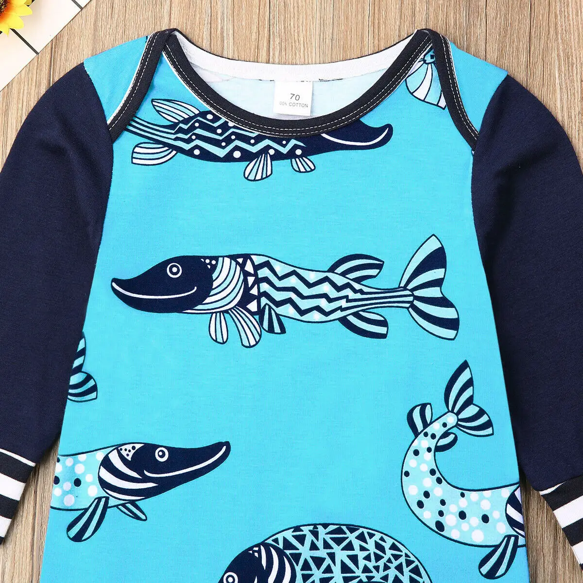 Детская одежда для новорожденных с длинными рукавами маленьких мальчиков