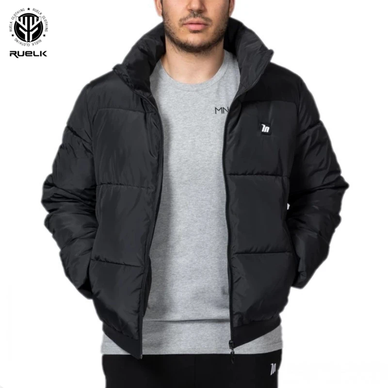 

Куртка мужская зимняя из хлопка, с капюшоном, на молнии, свободная