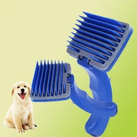 open knot dog comb pet brush massage cat brush remove hair automatic fur cleaning grooming tool needle brush puppy suppliers