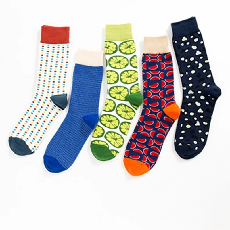

10 Pairs/Lot Wholesale Price Happy Funny Socks Combed Cotton Medium and High Tube Casual Socks Manufacturers Skateboard Socks