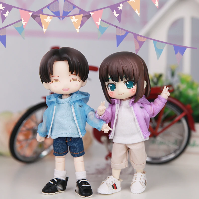 M0087 детская игрушка ручной работы 1/12 ob11 кукла blyth BJD/Аксессуары для кукол SD GSC цветная Солнцезащитная одежда с капюшоном 1 шт