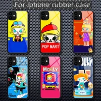 cartoon pop mart molly cute phone cases rubber for iphone 12 11 pro max xs 8 7 6 6s plus x 5s se 2020 xr 12 mini case