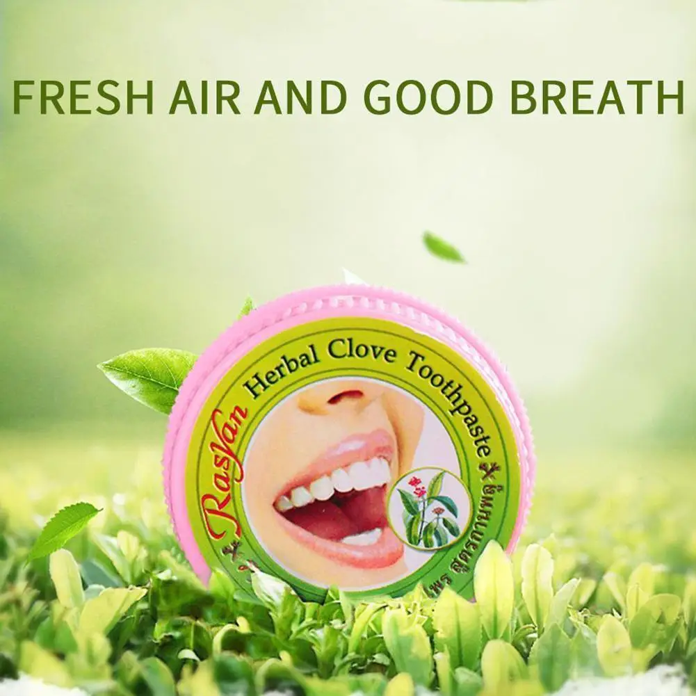 

Natural Herbal Clove Thailand Toothpaste Tooth Whitening Clove Tooth Powder Stain Antibacterial Allergic Tooth Paste