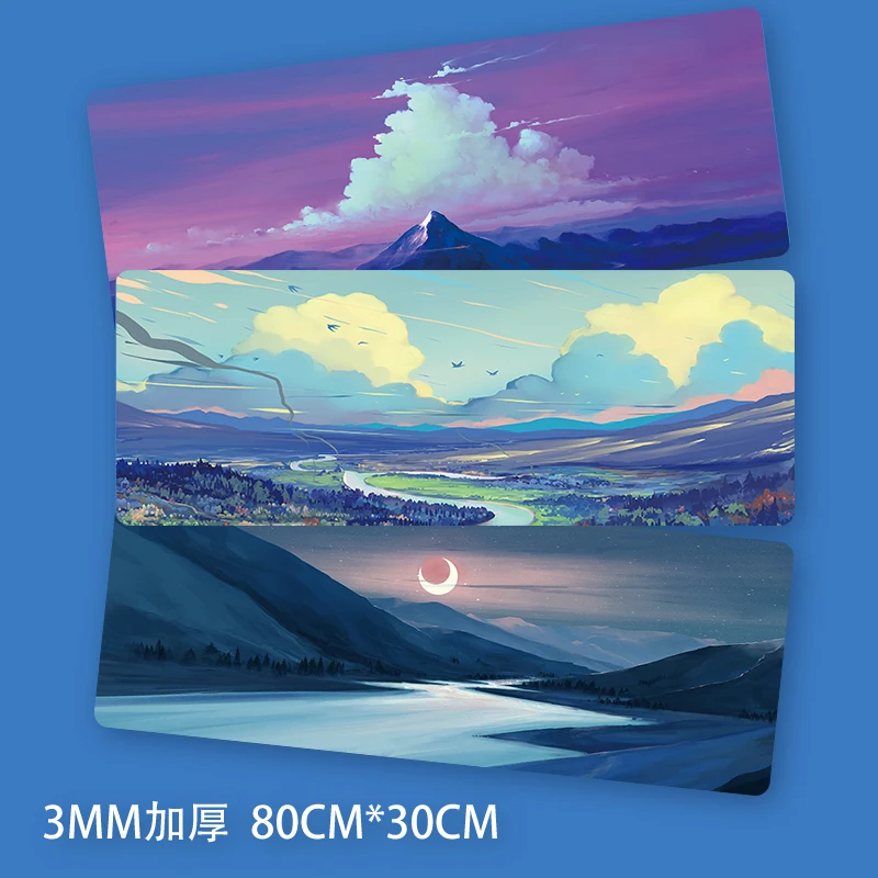 

Painting Mouse Pad Oversized Seaming Notebook Computer Keyboard Student Gaming Table Mat Simple Art Gaming Accessories