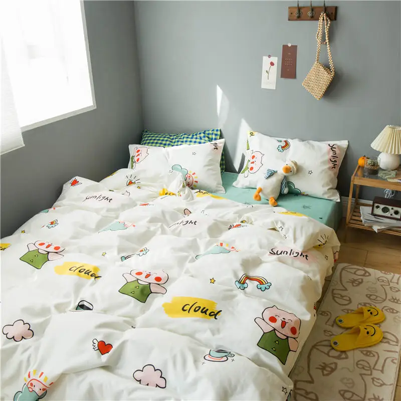 Комплект постельного белья Lucky Pig в мультяшном стиле комфортный комплект с