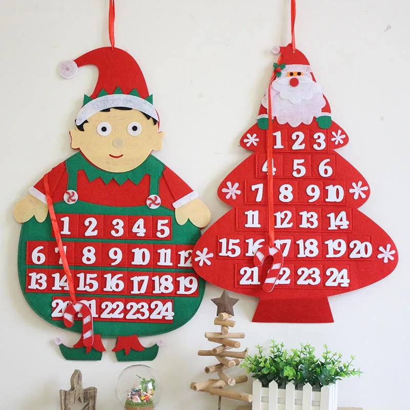 

Рождественский календарь, Санта-Клаус дом, снеговика, фотообои, подвесные эльфы, подвесные украшения