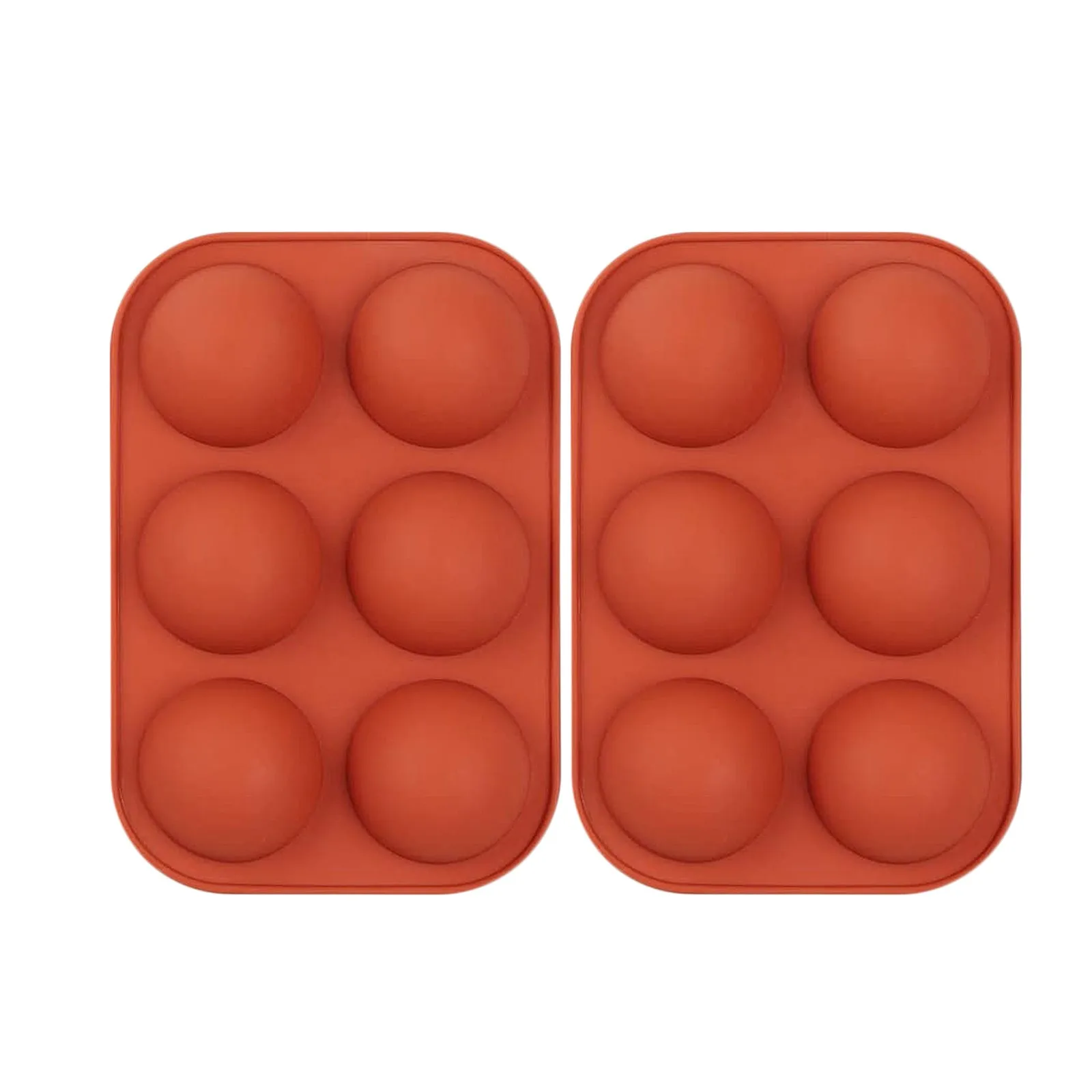 

1/2/3pc 6 Holes 3D Bakeware Chocolate Half Ball Sphere Mold Silicone Baking Mold for Baking Cup Cake DIY Muffin Kitchen Tools