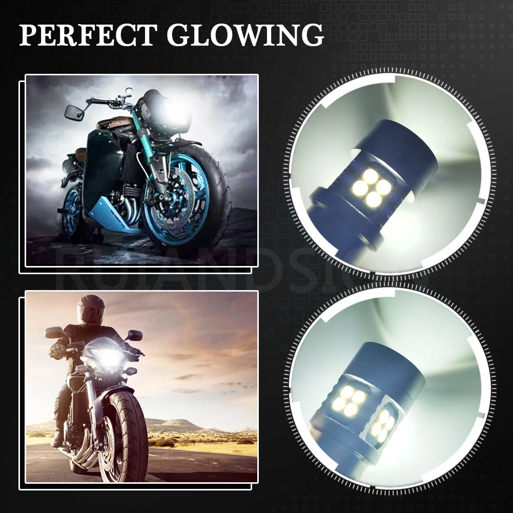 1PC 6-24V DC Motorcycle Headlight Bulbs P15D-25-3 LED High Low beam Motorbike Lamps Conversion Kit 800LM 6000K 6V 12V - купить по