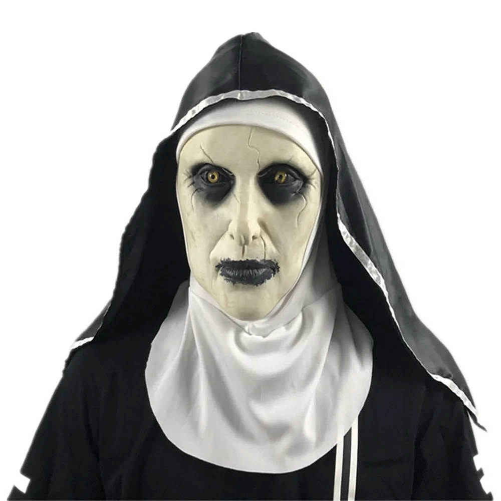 Conjuring 2 Маска Косплей Нун валак костюм ужасающая страшная Из Латекса реквизит