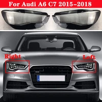 for audi a6 c7 2015 2018 car front headlight lens cover auto shell headlamp lampshade glass lampcover head lamp light cover