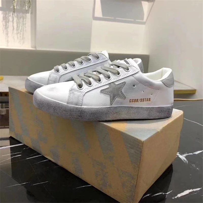 

Stars make old dirty shoes women's shoes 2019 new reflective single shoes Korean retro dirty shoes casual flat shoes