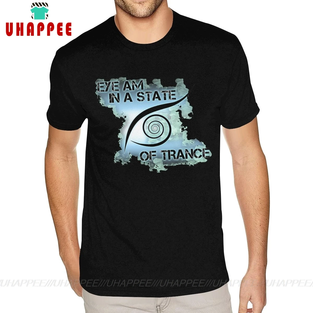 Графический глаз Am In A State Of Trance футболка на заказ с коротким рукавом мужские для