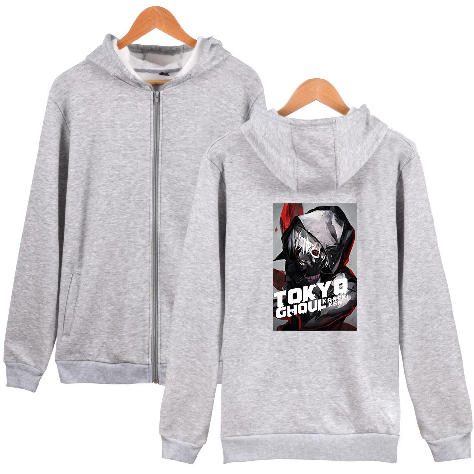 

Tokyo Ghoul Fashion Custom Printed Zipper Hoodies Women/Men Long Sleeve Hooded Sweatshirt Casual Harajuku Streetwear Clothes