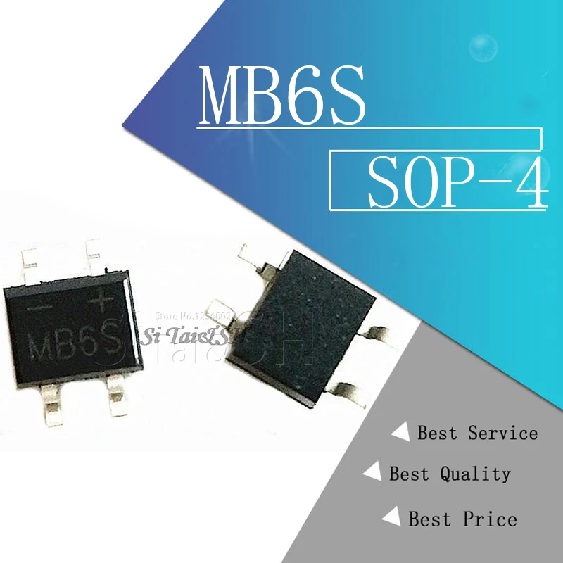 20 шт. выпрямительный диод SOP-4 SMD 600 в 0 5a mb6s | Электронные компоненты и