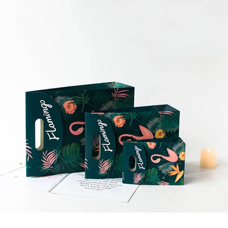 5 шт Фламинго конфеты мешок коробка День рождения бумажная Подарочная сумка