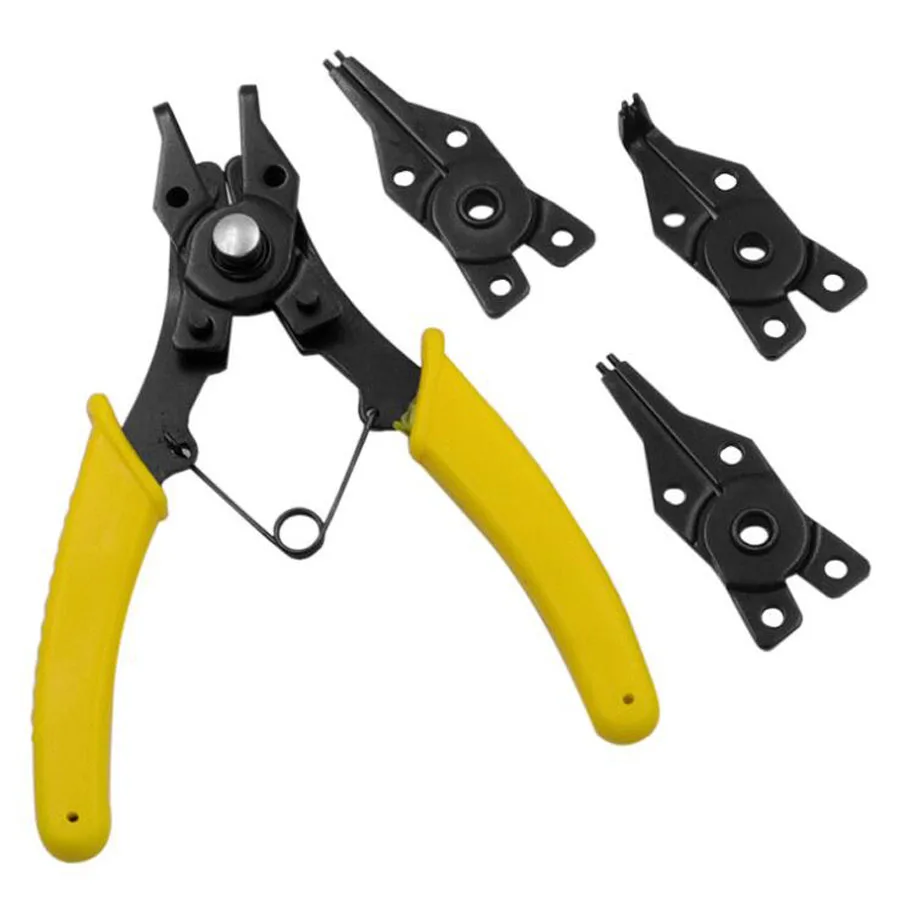 

MingHua 4 in1 Circlip Pliers Set DIY Snap Ring Combination Retaining Clip Jewelry Pliers Internal External Ring Remover