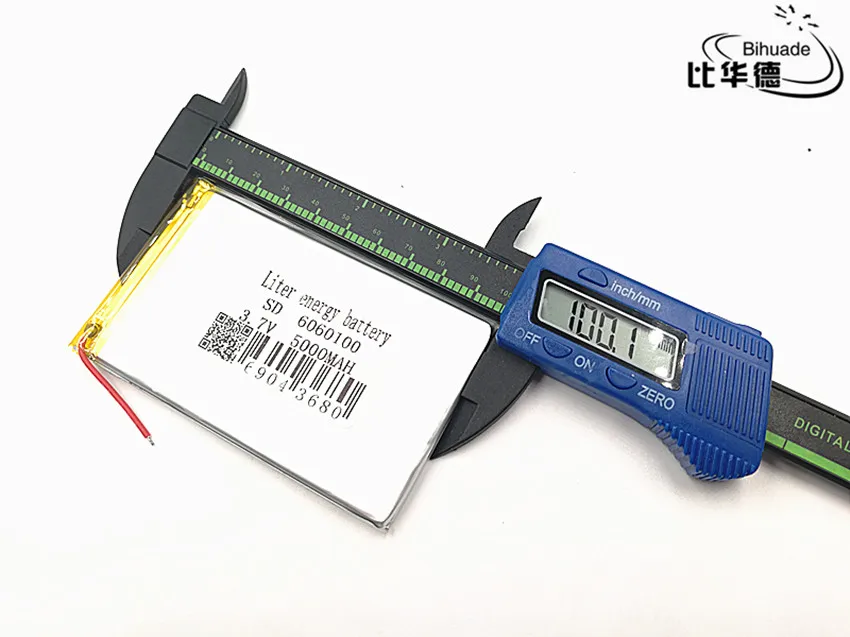 10 шт./лот 3 7 V 5000mAH 6060100 PLIB (полимерный литий-ионный/литий-ионный аккумулятор) для