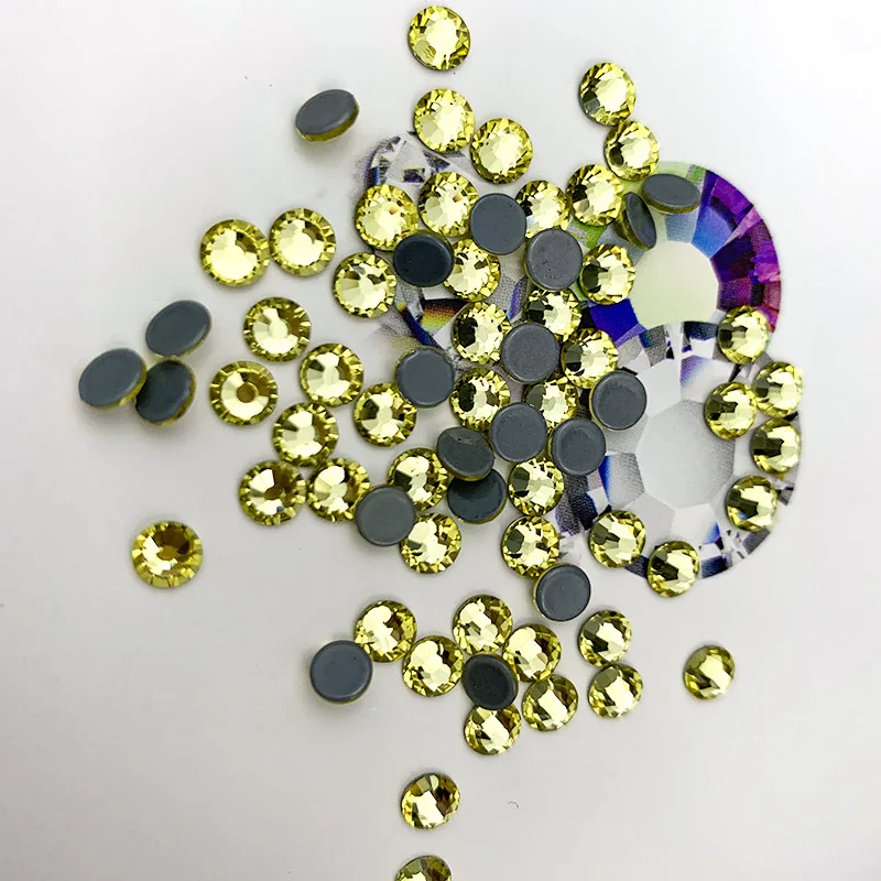 Круглые стразы из горного хрусталя патч Вуаль со стразами украшения аксессуары