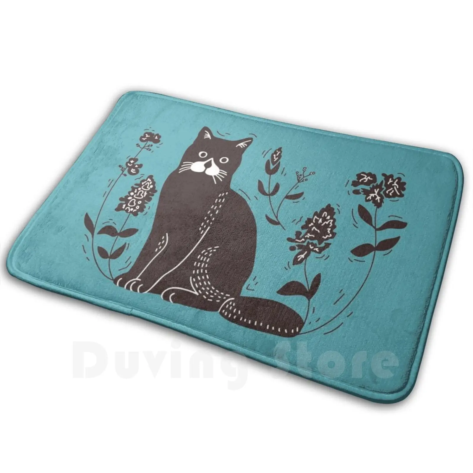 

Cute Tuxedo Cat Carpet Mat Rug Cushion Soft Non - Slip Tuxedo Cat Tuxedo Cat Mom Black Cat Crazy Cat Lady Cat Dad Vet Student