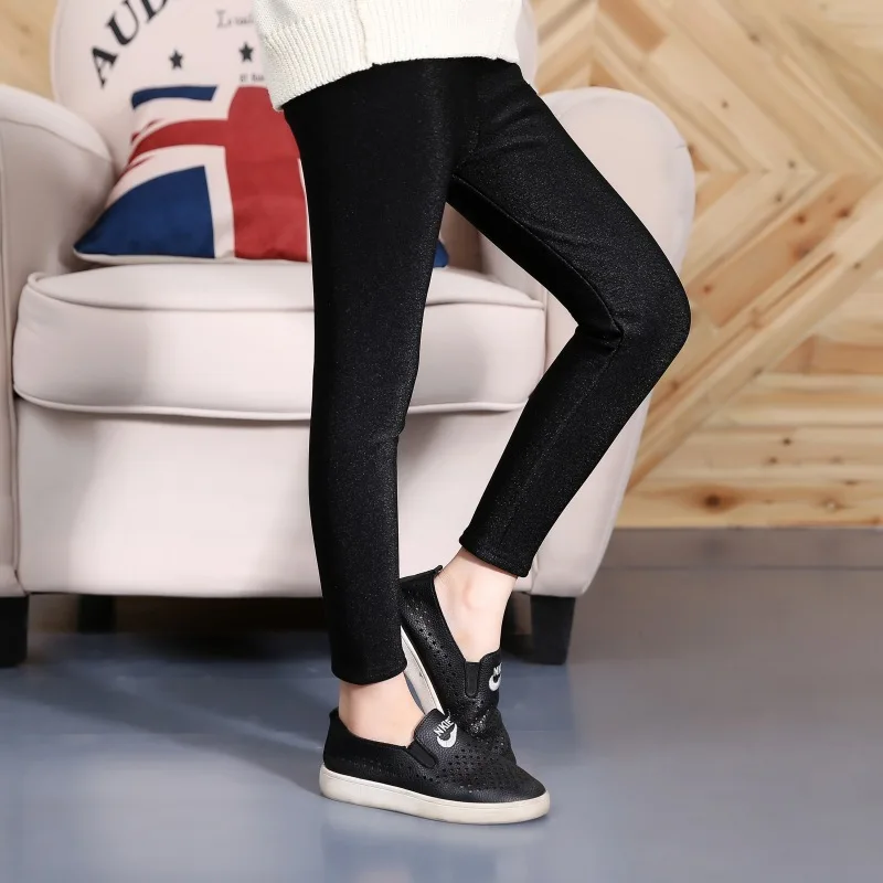 Плотные обтягивающие леггинсы для девочек-подростков школьные детские неоновые