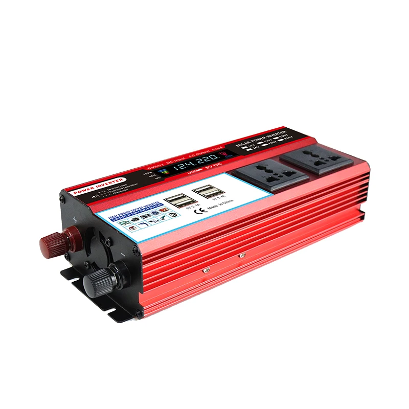 2000W 12V 24V Solar Panel Modified Sine Wave Voltage Converter System Kit Accessories 4 USB Port Power Bank Car Battery Charger |