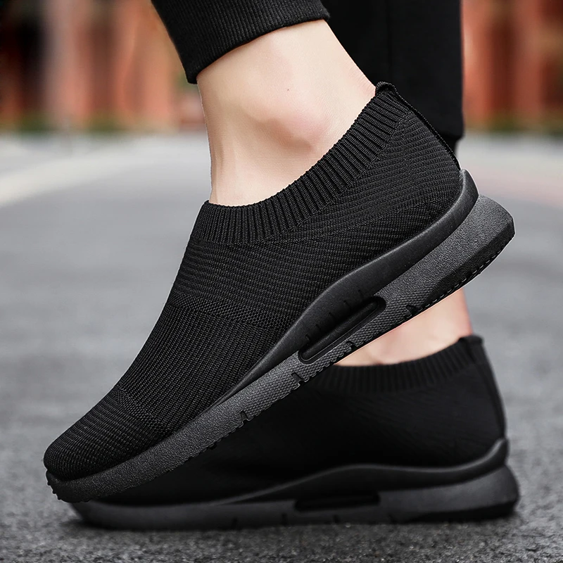 

Men Light Running Shoes Jogging Shoes Breathable Man Sneakers Slip on Loafer Shoe Men's Casual Shoes Size 46 DropShipping