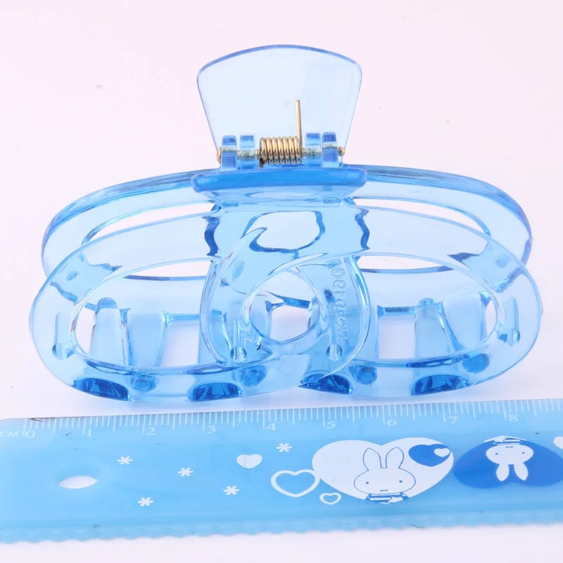 8 5 см прозрачные пластиковые заколки для волос Howllot Out овальные перекрещивающиеся женщин модные однотонные