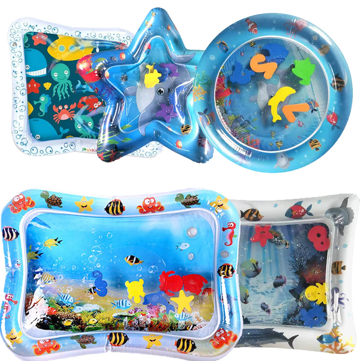 Дети мультфильм надувной водный игровой коврик подушка для маленьких Творческий