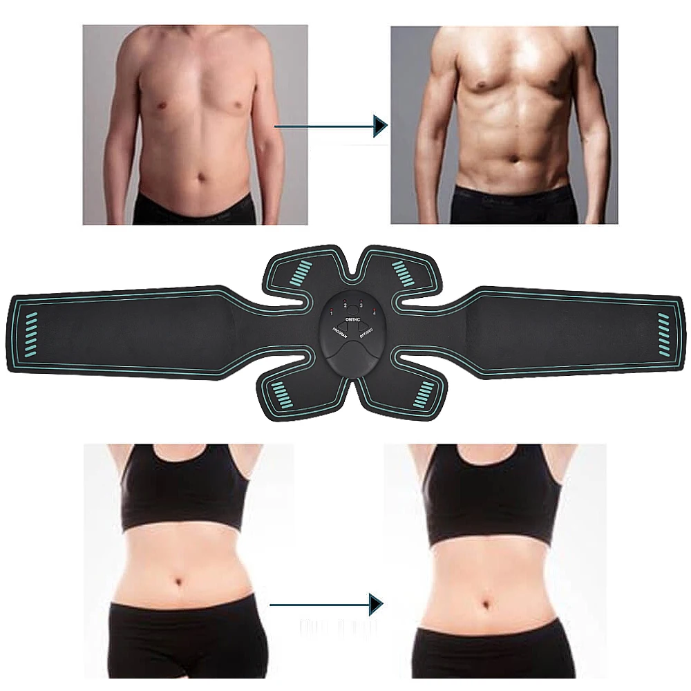 

Waist Abdominal Muscle Stimulator Electro Muscle Stimulation Body Slimming Massager EMS Trainer ABS Stimulator Fitness Training