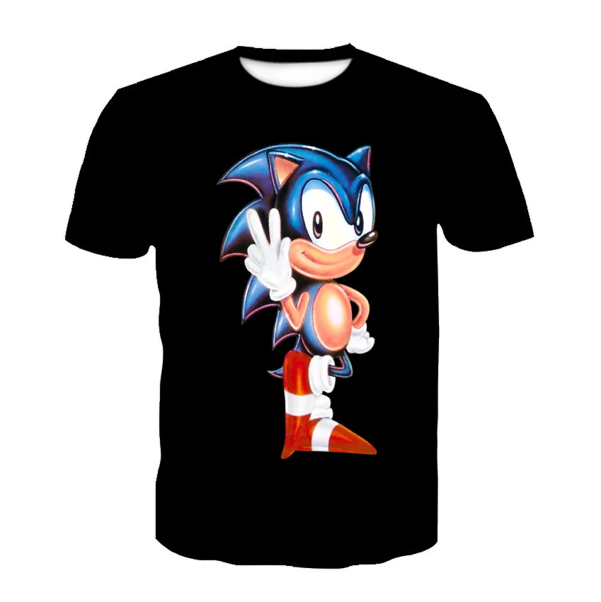 

New 2021 Kids Boys and Girls Short Sleeve Bright Colour Fun Cartoon Game 3D New Printed Dynamic Cute T-Shirt 3D Printed T-Shirt