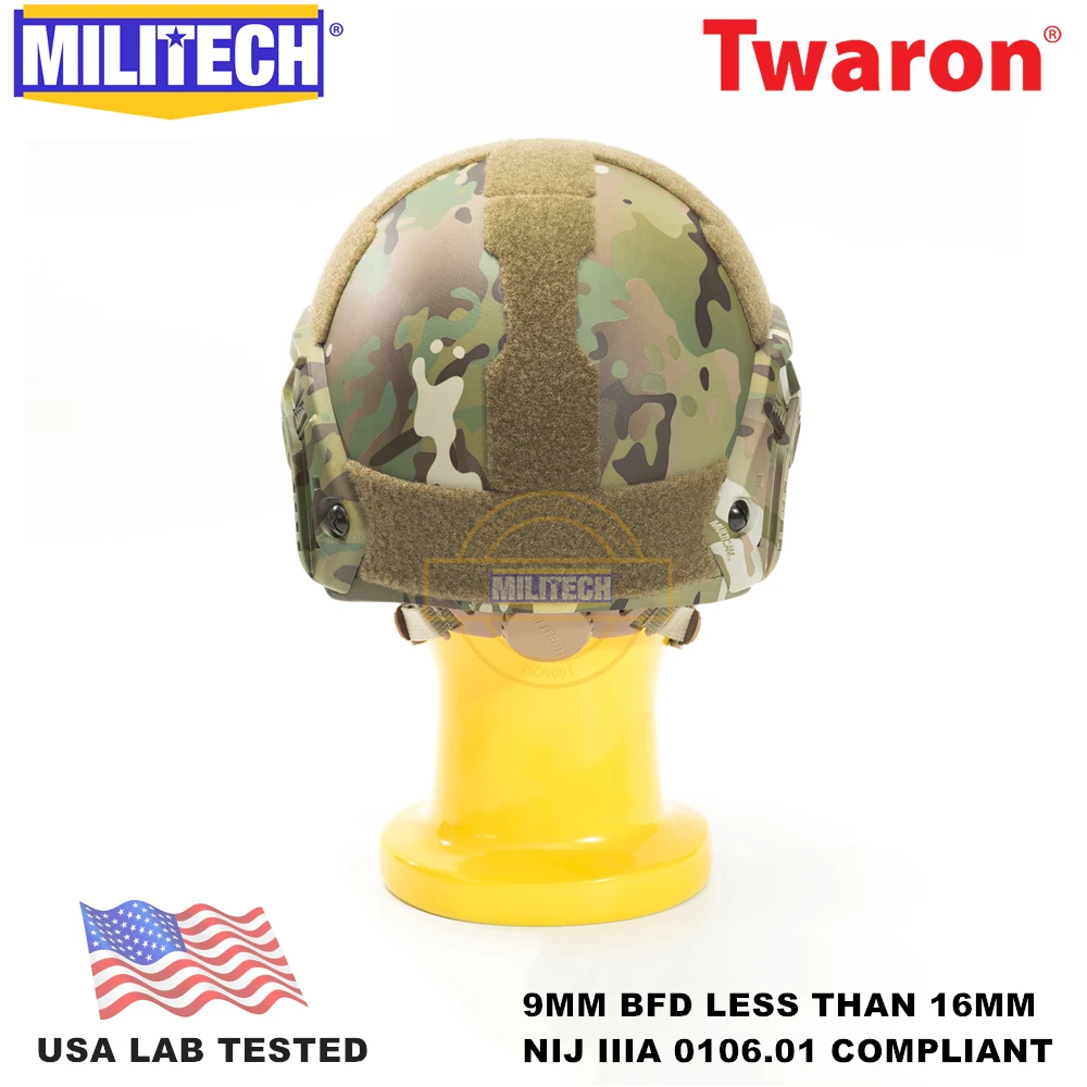 Баллистический шлем MILITECH NIJ Level IIIA 3A 0106 01 ISO сертифицированный Быстрый OCC циферблат