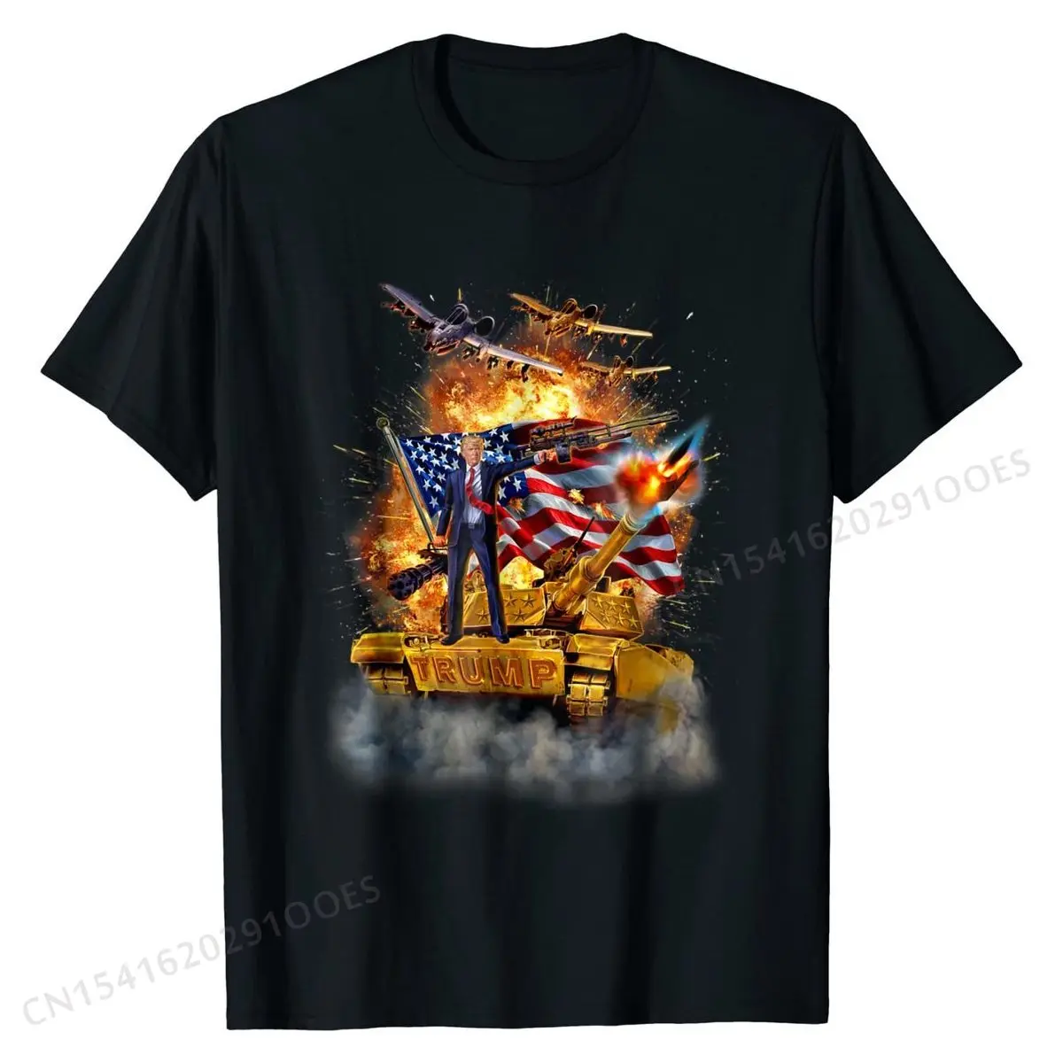 T-Shirt,  States President Donald Trump Epic Battle Normal Tops & Tees Cotton Men Top T-shirts Normal Hot Sale