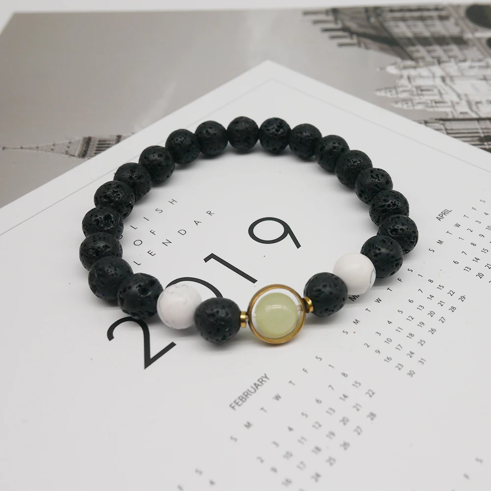 Светящийся Серебристый Камень Itaqiu натуральный лавовый камень Диффузионные