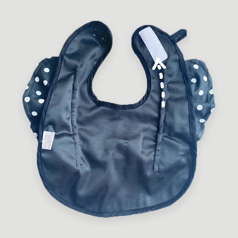 

2021 Fashion Wave Point Baby Waterproof Pu Stuffs Bibs For Girls Cute Baby Bibs Burp Cloths Cute Feeding Kit Boy Accessories